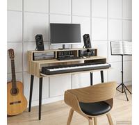 vidaXL Scrivania studio Rovere Sonoma 130 x 42,5 x 36 cm