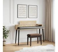 vidaXL Scrivania studio Sonoma 110 x 36 x 19,5 cm Legno ingegnerizzato