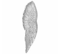 vidaXL Scultura Piccole Ali Argento 17x5x59 cm in Alluminio