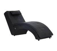 vidaXL Sdraio Imbottita Elegante Ergonomica Cislonga Chaise Longue Lettino Arredo Salotto Ottomana Gambe in Acciaio Marrone in Similpelle