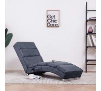 VIDAXL - Poltrona Massaggiante Grigia In Similpelle Scamosciata