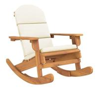vidaXL Sedia a Dondolo Adirondack con Cuscini Legno Massello di Acacia