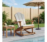 vidaXL Sedia a dondolo Adirondack da giardino Naturale