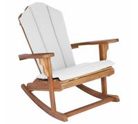vidaXL Sedia a dondolo Adirondack da giardino Naturale