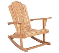 vidaXL Sedia a dondolo Adirondack da giardino Naturale