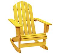 Sedia a dondolo da giardino adirondack massello di abete giallo