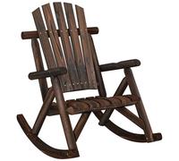 vidaXL Sedia a Dondolo Giardino 69x96x101cm Legno Massello Abete Rosso, Sedia Adirondack, Sedia da Giardino, Sdraio, Sedia, Sedia a Sdraio