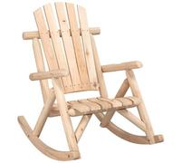 VIDAXL - Sedia a Dondolo Giardino 69x96x101cm Legno Massello Abete Rosso