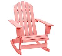Sedia a dondolo da giardino adirondack massello di abete rosa