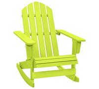 vidaXL Sedia a Dondolo da Giardino Adirondack Massello di Abete Verde