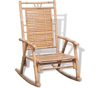 vidaXL Sedia a dondolo in bamboo