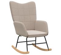 vidaXL Sedia a Dondolo Moderna e Confortevole Design Ergonomico Con Tessuto Testurizzato Braccioli Imbottiti Perfetta per il Relax nel Soggiorno o nella Camera da Letto Elegante per Interni