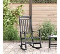 vidaXL Sedia a dondolo Nero 84 x 65 x 114 cm Resina