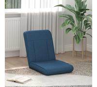 vidaXL Sedia Da Pavimento Blu 50 x 73 x 60 cm Tessuto Sedia Da Pavimento Rettangolare Moderno Schienale Regolabile Imbottito, Pieghevole, Funzionale, Seduta Confortevole, Versatile