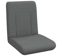 vidaXL Sedia Da Pavimento Grigio Scuro 50 x 73 x 60 cm Tessuto Sedia Da Pavimento Rettangolare Moderno Schienale Regolabile Imbottito, Pieghevole, Funzionale, Seduta Confortevole, Versatile