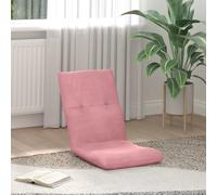 vidaXL Sedia a pavimento regolabile Rosa Velluto