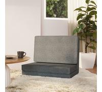 vidaXL Sedia a Sdraio da Terra Pieghevole Grigio Chiaro in Tessuto