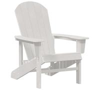 vidaXL Sedia Adirondack Bianca 74x82x91 cm HDPE
