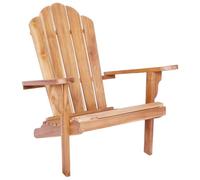 vidaXL Sedia Adirondack da giardino Naturale Legno di teak solido