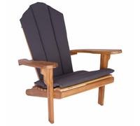 vidaXL Sedia Adirondack da giardino Naturale Legno di teak solido
