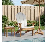 vidaXL Sedia Adirondack da giardino Naturale Legno di teak solido