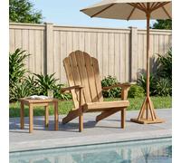 vidaXL Sedia Adirondack da giardino Naturale Legno di teak solido