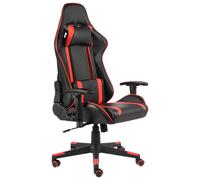 vidaXL Sedia da Gaming Girevole Rossa in PVC