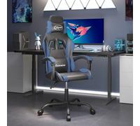 vidaXL Sedia da Gaming Nera e Blu in Similpelle