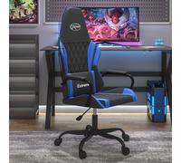 vidaXL Sedia da Gaming Nera e Blu in Similpelle