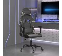 vidaXL Sedia da Gaming Nero e Mimetico in Similpelle