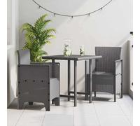 vidaXL Sedia da Giardino 2 pcs Grigio chiaro 53 x 49 x 85 cm PP