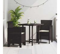 vidaXL Sedie da Giardino 2 PCS con Cuscini Marrone Polirattan Leggere per spazi Esterni Resistenti ai Raggi UV Durevoli con Design Moderno