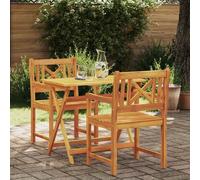 vidaXL Sedia da Giardino 2 pcs Marrone 56 x 56 x 90 cm