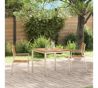 vidaXL Sedia da Giardino 2 pcs Olio Naturale Legno di teak solido