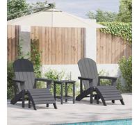 Sedia da Giardino 2 pcs Grigio chiaro 83 x 74 x 92 cm