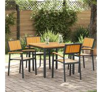 vidaXL Sedia da Giardino 4 pcs Marrone 56 x 57 x 87cm