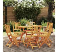vidaXL Sedia da Giardino 6 pcs Olio Naturale 40 x 42 x 85 cm