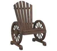 vidaXL Sedia da Giardino Adirondack in Legno Massello di Abete