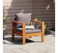 vidaXL Sedia da Giardino con Cuscini in Legno Massello di Acacia
