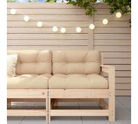 vidaXL Sedia da Giardino con Cuscini in Legno Massello di Pino