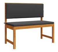 vidaXL Sedia da Giardino con cuscino Marrone 100 x 50 x 91cm