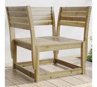 vidaXL Sedia da Giardino in Legno di Pino Impregnato