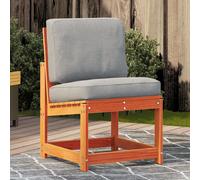 vidaXL Sedia da Giardino Marrone Cera 50,5x55x77cm Legno Massello Pino