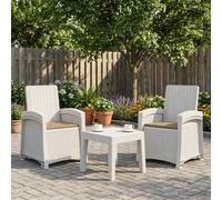 vidaXL Sedia da giardino reclinabile effetto rattan 2 pz PP