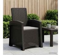 vidaXL Sedia da giardino reclinabile effetto rattan, Poltrona reclinabile moderna per giardino, resistente alle intemperie, seduta regolabile per patio o bordo piscina