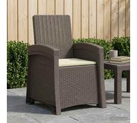 vidaXL Sedia da giardino reclinabile effetto rattan, Poltrona reclinabile moderna per giardino, resistente alle intemperie, seduta regolabile per patio o bordo piscina