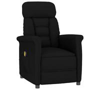vidaXL Sedia da massaggio Nero 96.5 x 70.5 x 95 cm Microfibra