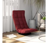 vidaXL Sedia da Pavimento GirevoleRosso Vino in Tessuto