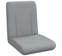 vidaXL Sedia Da Pavimento Grigio Chiaro 50 x 73 x 60 cm Tessuto Sedia Da Pavimento Rettangolare Moderno Schienale Regolabile Imbottito, Pieghevole, Funzionale, Seduta Confortevole, Versatile