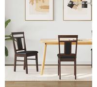 vidaXL Sedia da pranzo 2 pz Legno di gomma solido 36 x 44,5 x 91,5 cm